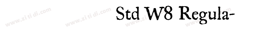 ヒラギノ角ゴ Std W8 Regula字体转换